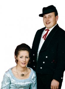 Prinzenpaar 1971 - Pauli I. und Angelika I. 